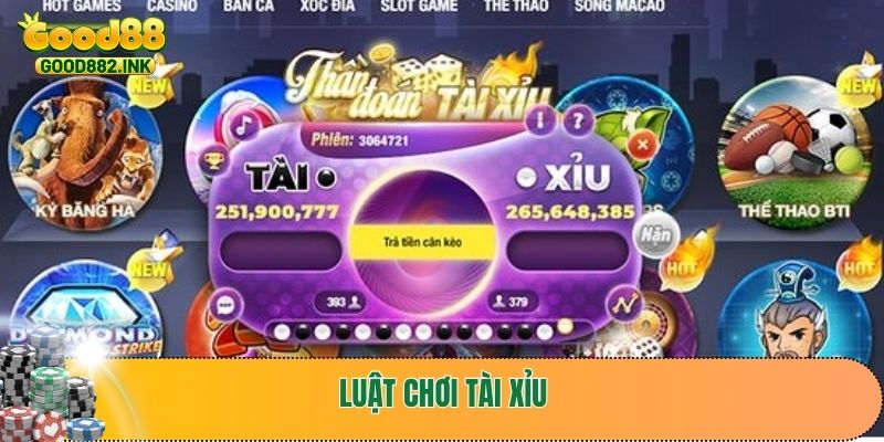 Tài Xỉu GOOD88 - Game Casino Độc Đáo Hàng Triệu Người Mê 3 Luật chơi chi tiết